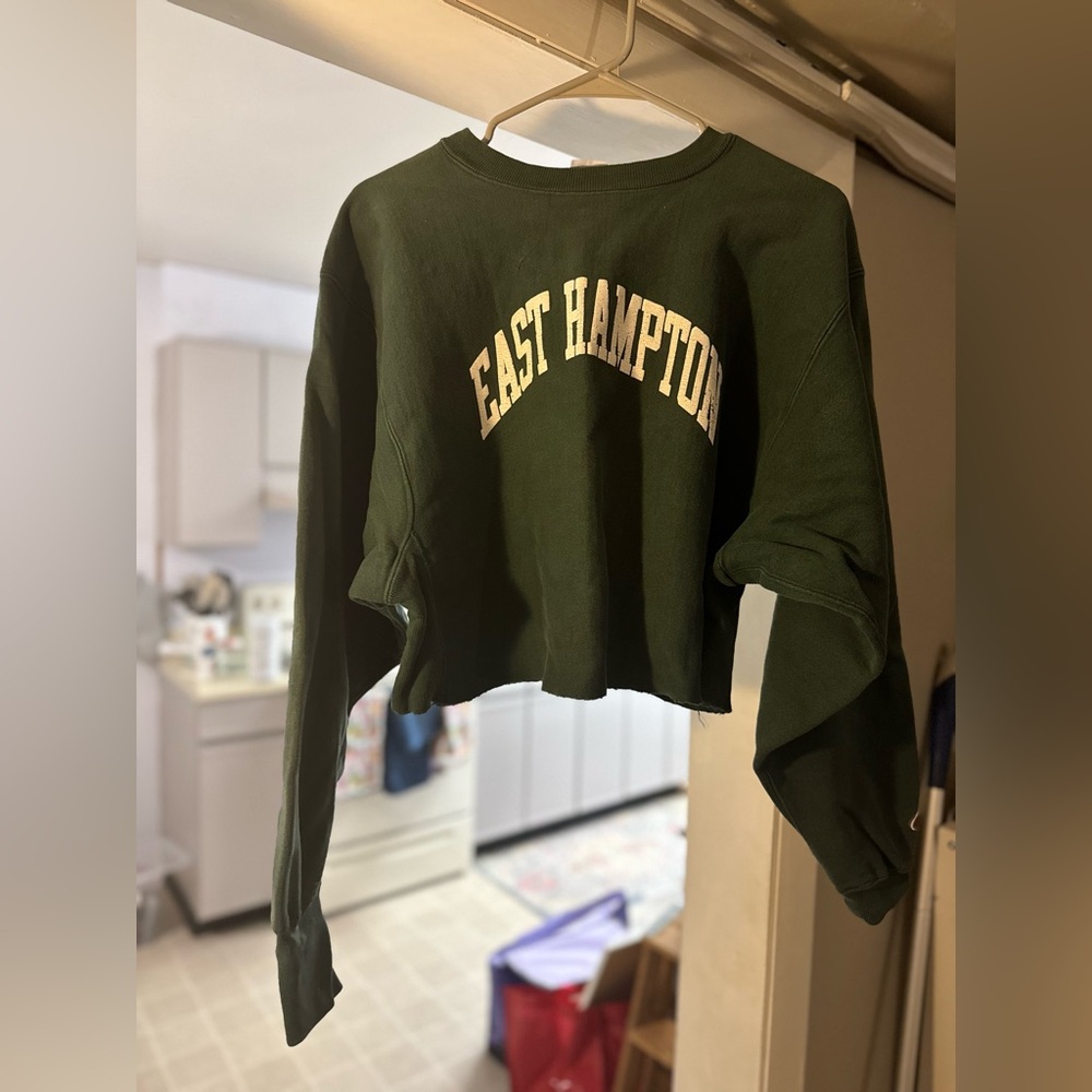 Vintage Champion Olive Green Hampton Sweatshirt